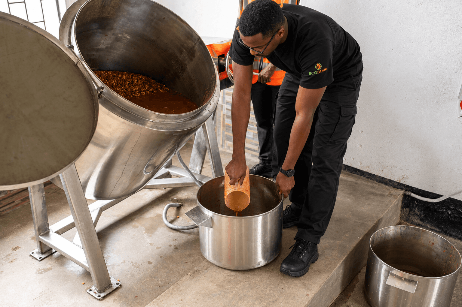 Lunch service, cooked clean, Kenya